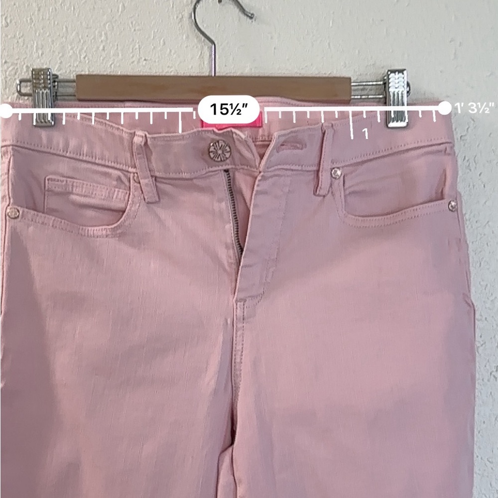 EUC Lilly Pulitzer pink stretch jeans size 6